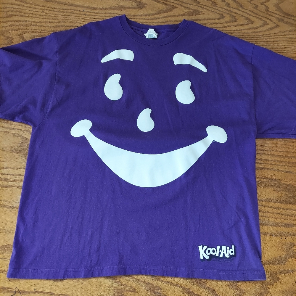Kool Aid Face T-shirt Women or Mens 2xl  purple Grape tee Vintage t-shirt Unisex